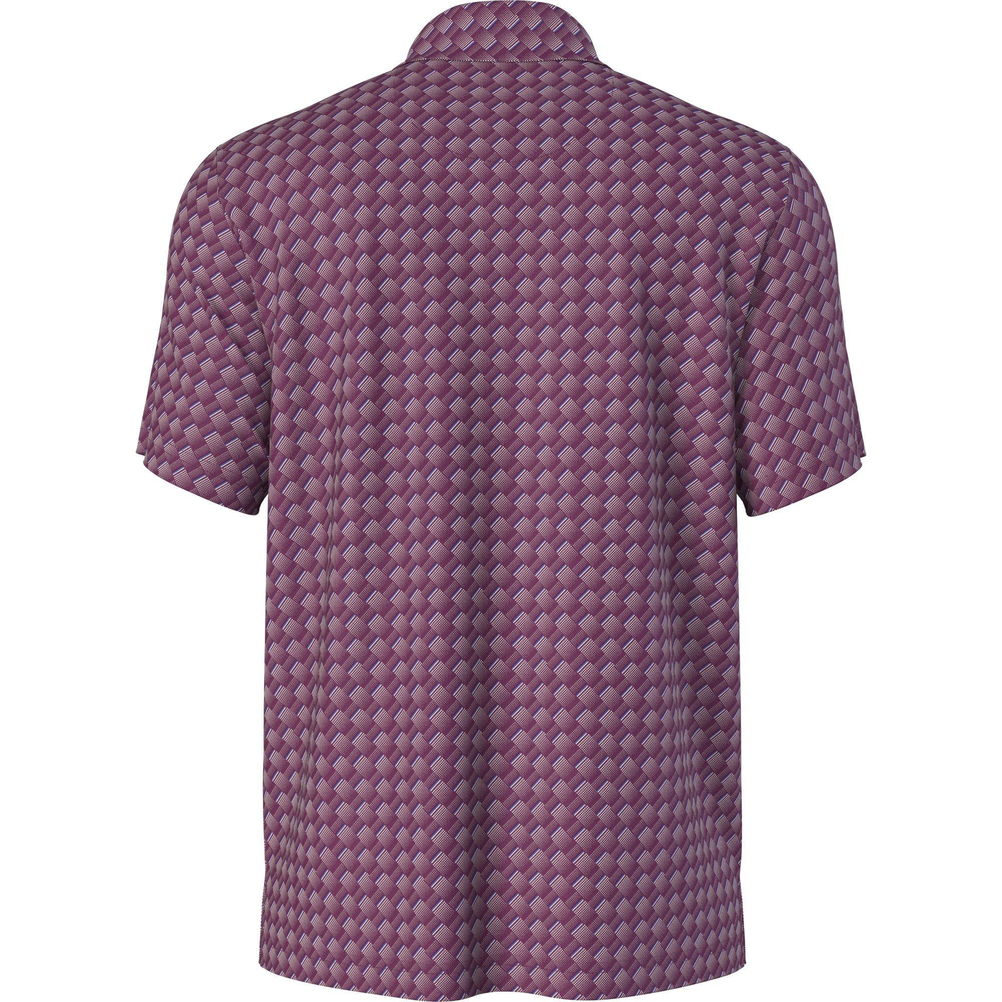 Men's All Over Motion Geometrical Short Sleeve Polo