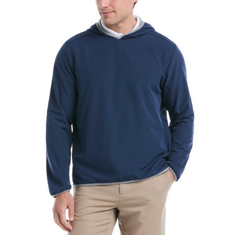 Men's Woven and Knit Reversible Hoodie