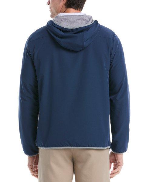 Men's Woven and Knit Reversible Hoodie