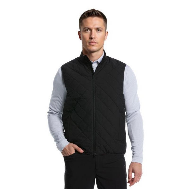 Men's Full Zip Fiber Fill Vest