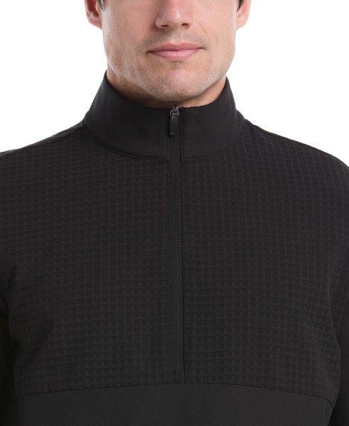 Men's Heavyweight Mixed Textured 1/4 Zip Sweater