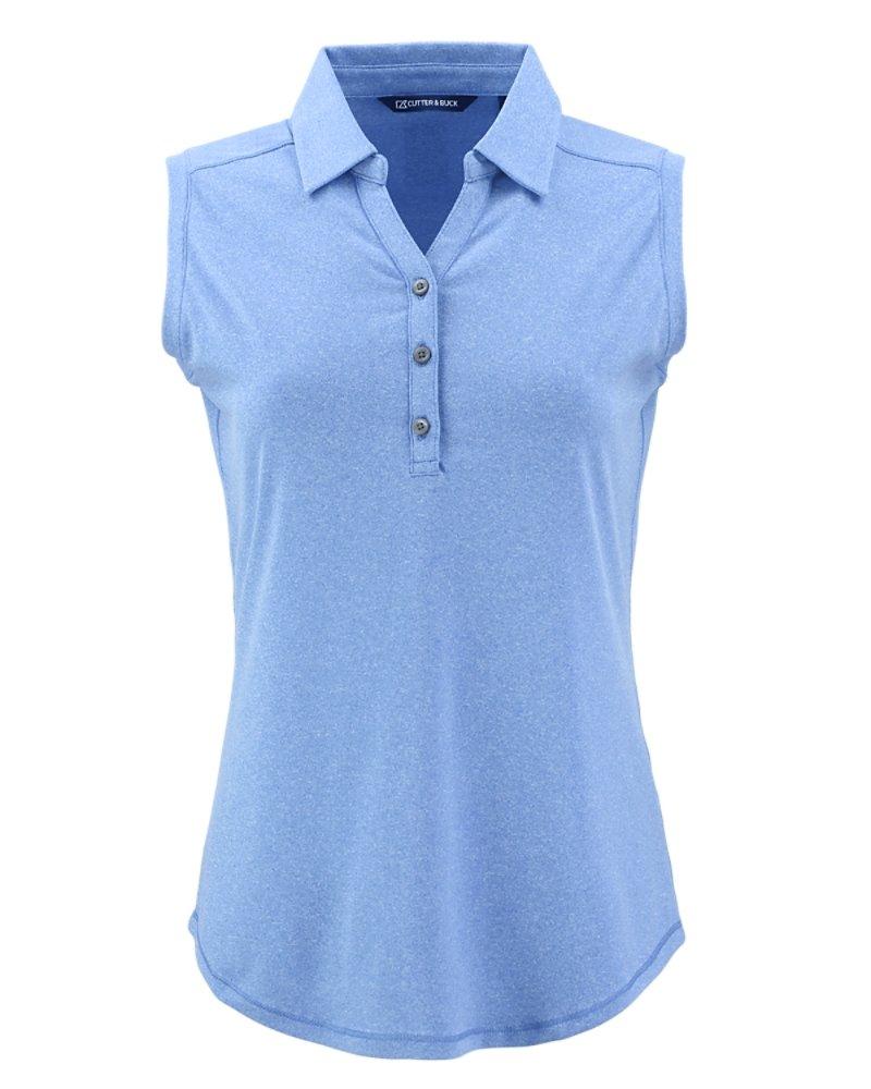 Cutter & Buck | Women's Forge Eco Stretch Sleeveless Polo Shirt | in Blue, Size 3X