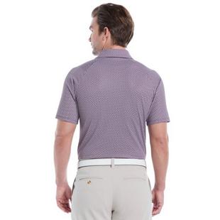 Men's Textured Chev Print Short Sleeve Polo CALLAWAY
