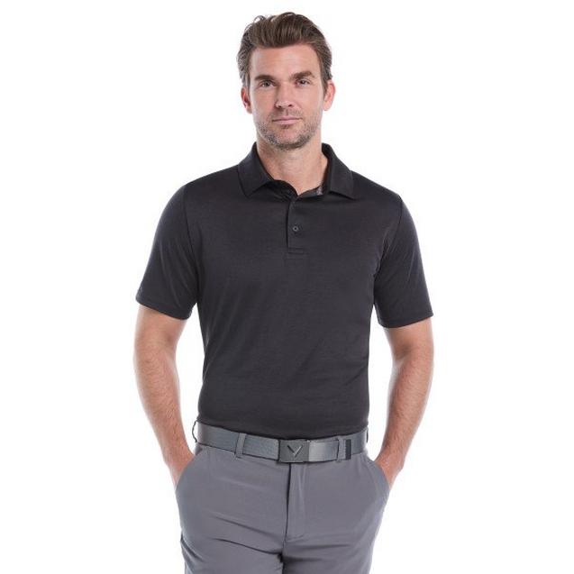 ウェア t.d Men's Chev Twill Jacquard Short Sleeve Polo | CALLAWAY | Shirts