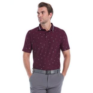 Men's Memento Print Short Sleeve Polo CALLAWAY