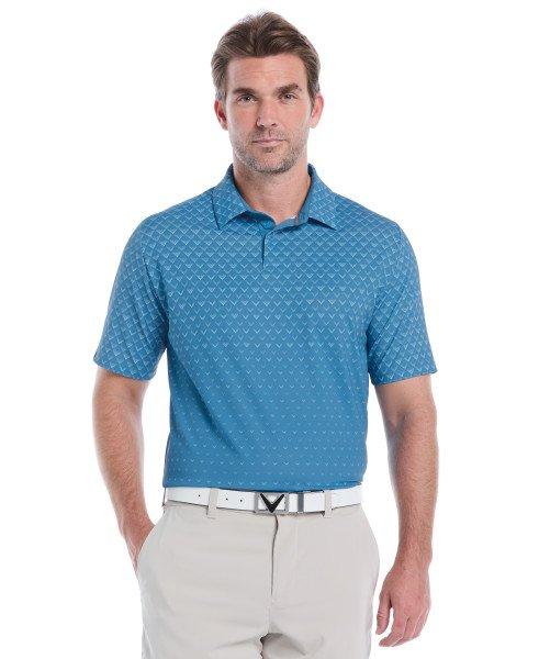 Men's ENG Chev Ombre Print Short Sleeve Polo