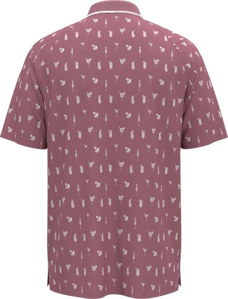 Men's Geo Cocktail Print Short Sleeve Polo