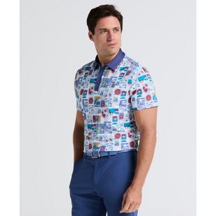 Men's Petes Stamp Roadmap Short Sleeve Polo ORIGINAL PENGUIN GOLF