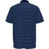 Men's All Over YD Jacquard Color Block Short Sleeve Polo