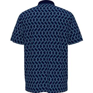 Men's All Over YD Jacquard Color Block Short Sleeve Polo ORIGINAL PENGUIN GOLF