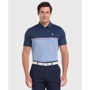 Men's Engineered P Color Block Print Short Sleeve Polo ORIGINAL PENGUIN GOLF
