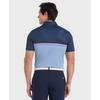 Men's Engineered P Color Block Print Short Sleeve Polo