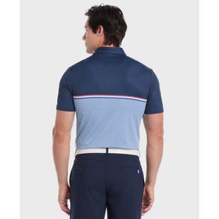 Men's Engineered P Color Block Print Short Sleeve Polo ORIGINAL PENGUIN GOLF