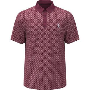 Men's Pete's Check Print Block Short Sleeve Polo ORIGINAL PENGUIN GOLF
