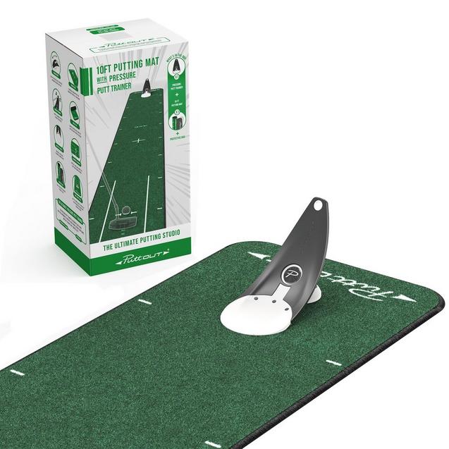 10FT Putting Mat with Pressure Putt Trainer | PUTTOUT | Training