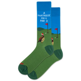 Men's A Partridge on a Par 3 Crew Sock HOTSOX