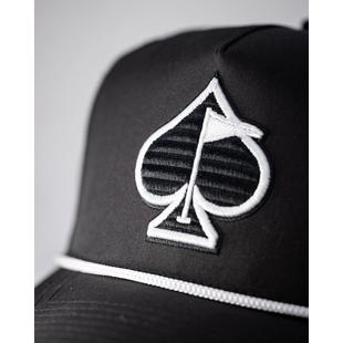 Men's Perforated Rope Cap - Black PINS & ACES