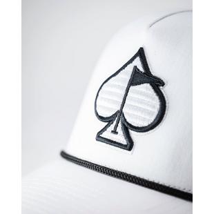 Men's Perforated Rope Cap - White PINS & ACES