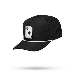 Men's Perforated AK Rope Cap - Black PINS & ACES