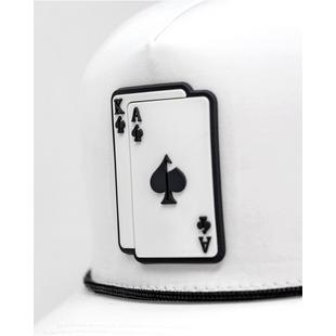 Men's Perforated AK Rope Cap - White PINS & ACES