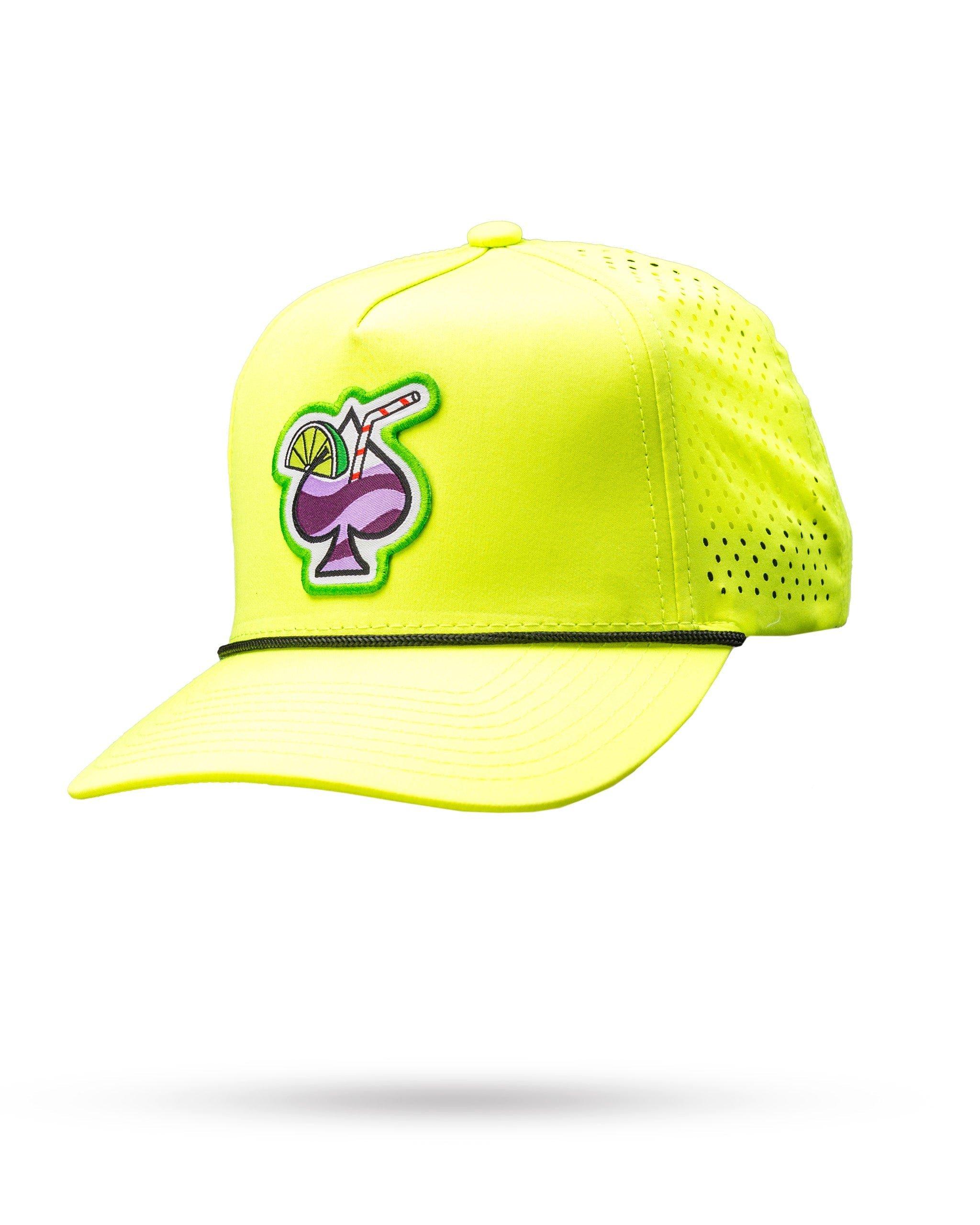 Men's Transfusion Perforated Rope Cap - Highlighter Yellow