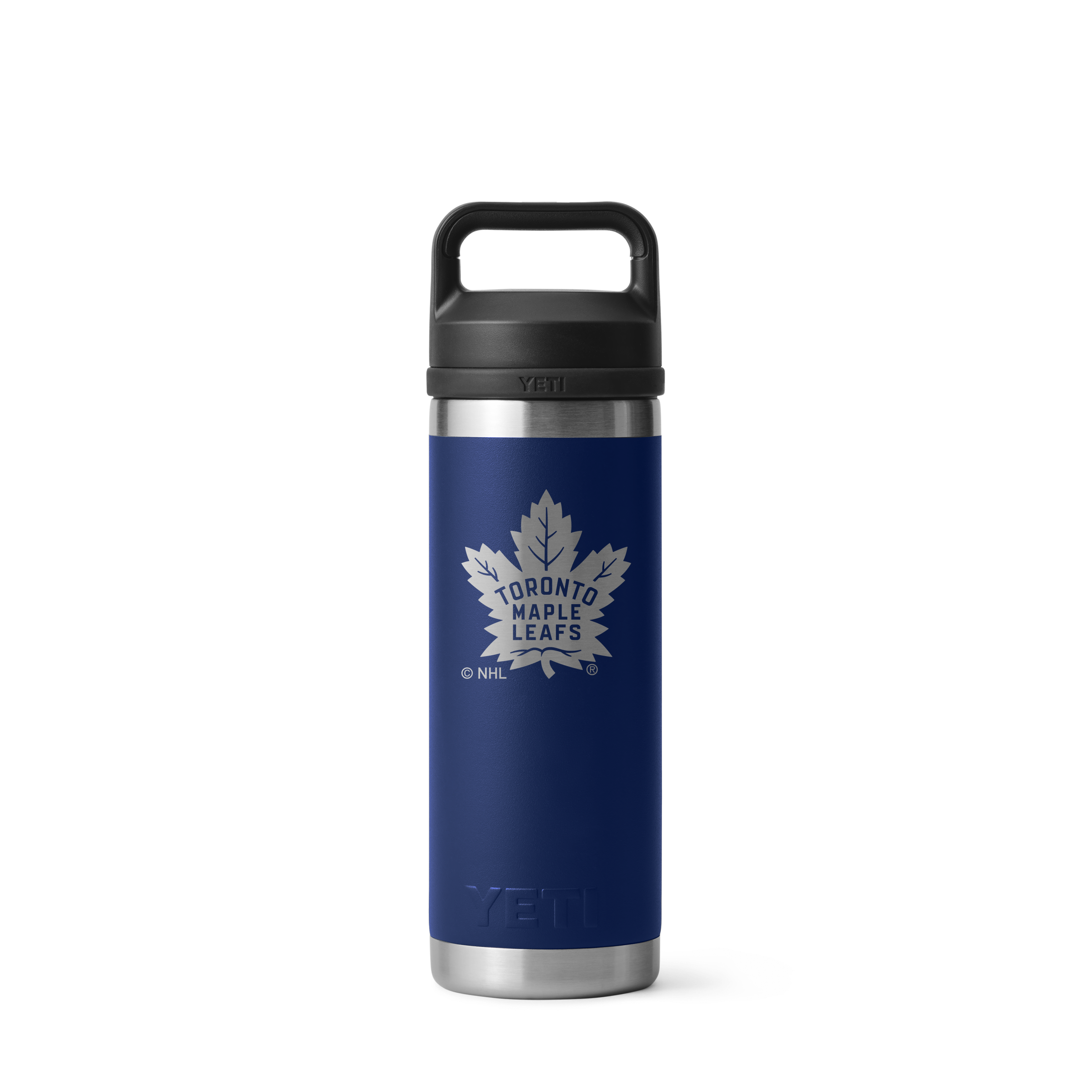 YETI | Toronto Maple Leafs Rambler Bottle with Chug Cap, Blue, Size 18 oz