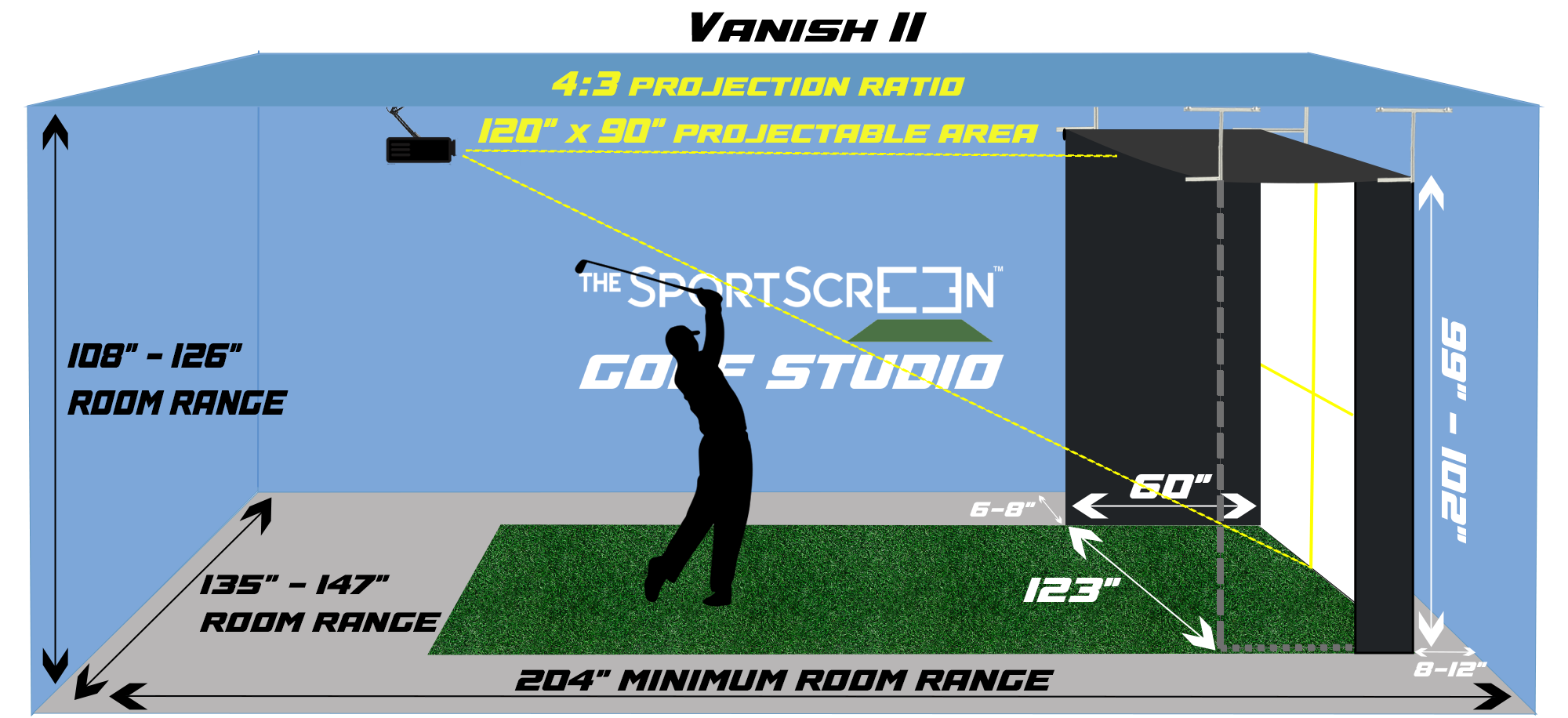 Vanish Retractable Golf Enclosure