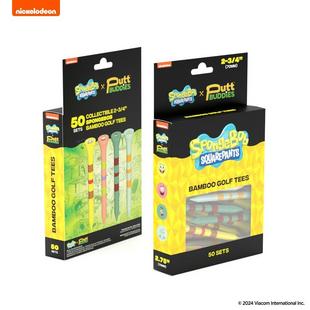 Bamboo Tees - 50 Pack - Spongebob PUTT BUDDIES