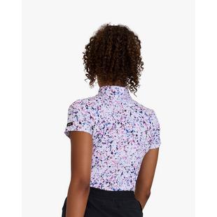 Women's Paint Splatter 3 Short Sleeve Polo BAD BIRDIE