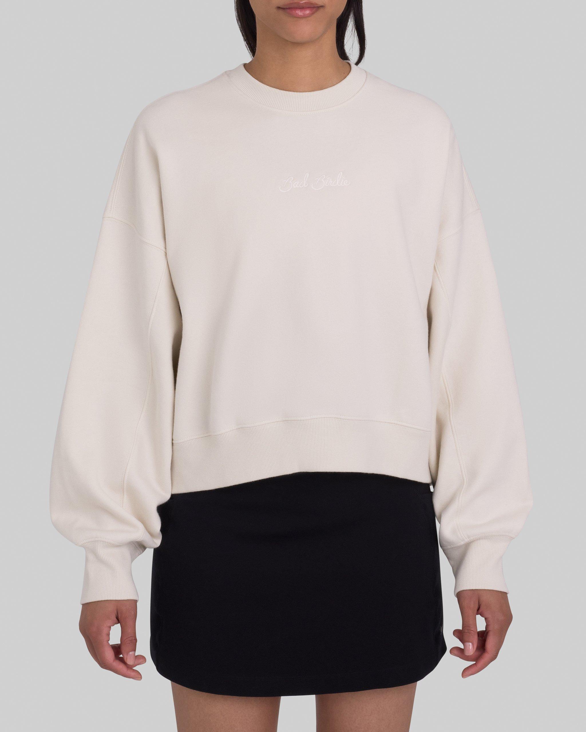 Women's Script Fleece Crew Sweater