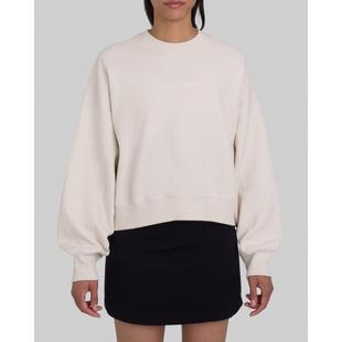 Women's Script Fleece Crew Sweater BAD BIRDIE