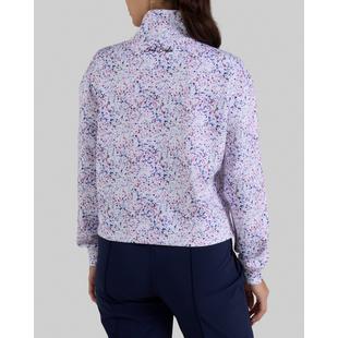 Women's At Ease Paint Splatter 1/4 Zip Sweater BAD BIRDIE