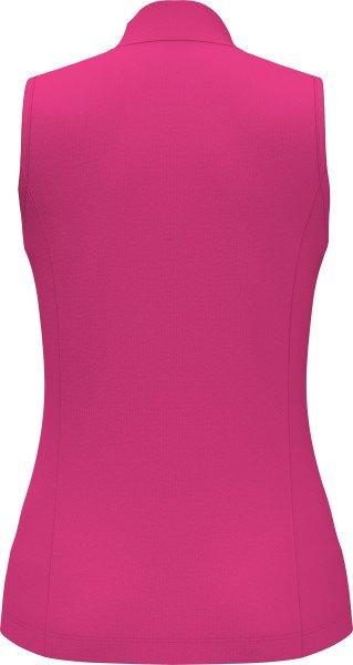 Women's Ribbed Zip Mock Sleeveless Top
