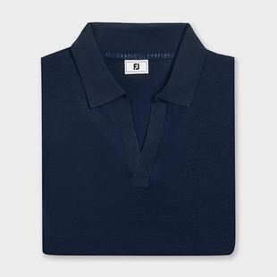 Polo &agrave; manches courtes en tricot textur&eacute; pour femmes FOOTJOY