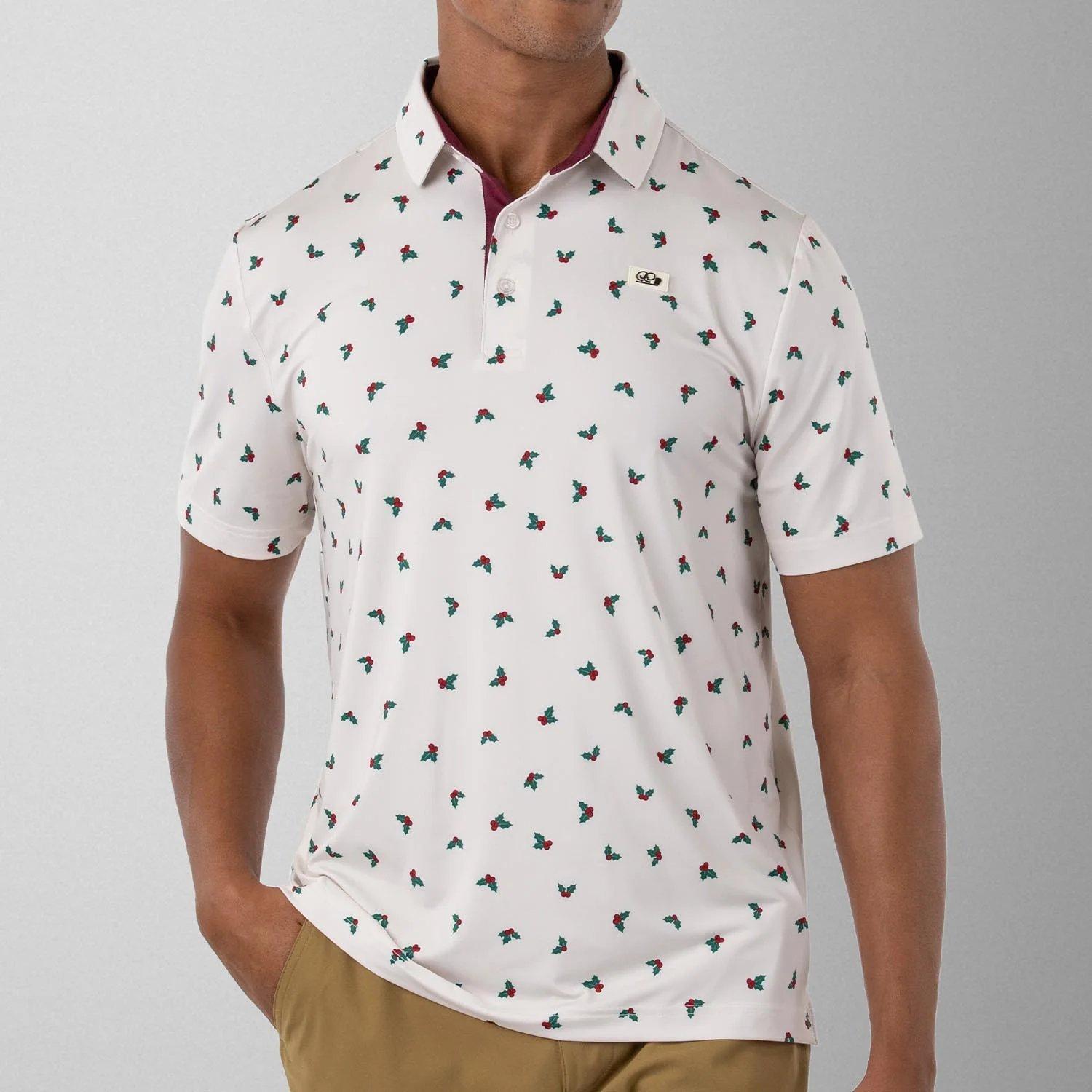 Men's Holly Jolly Short Sleeve Polo