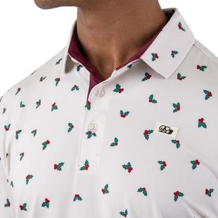 Men's Holly Jolly Short Sleeve Polo GOOD GOOD