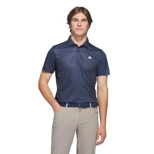Men's Performance Textured Print Short Sleeve Polo ADIDAS