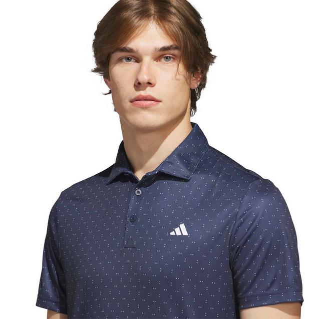 Men's Performance Textured Print Short Sleeve Polo | ADIDAS