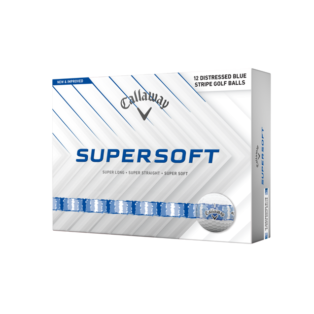 SuperSoft Golf Balls - Distressed Stripe CALLAWAY
