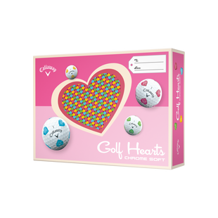 Balles de Golf Chrome Tour - Golf Hearts - &Eacute;dition limit&eacute;e CALLAWAY