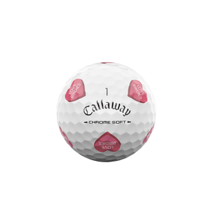 Balles de Golf Chrome Tour - Golf Hearts - &Eacute;dition limit&eacute;e CALLAWAY
