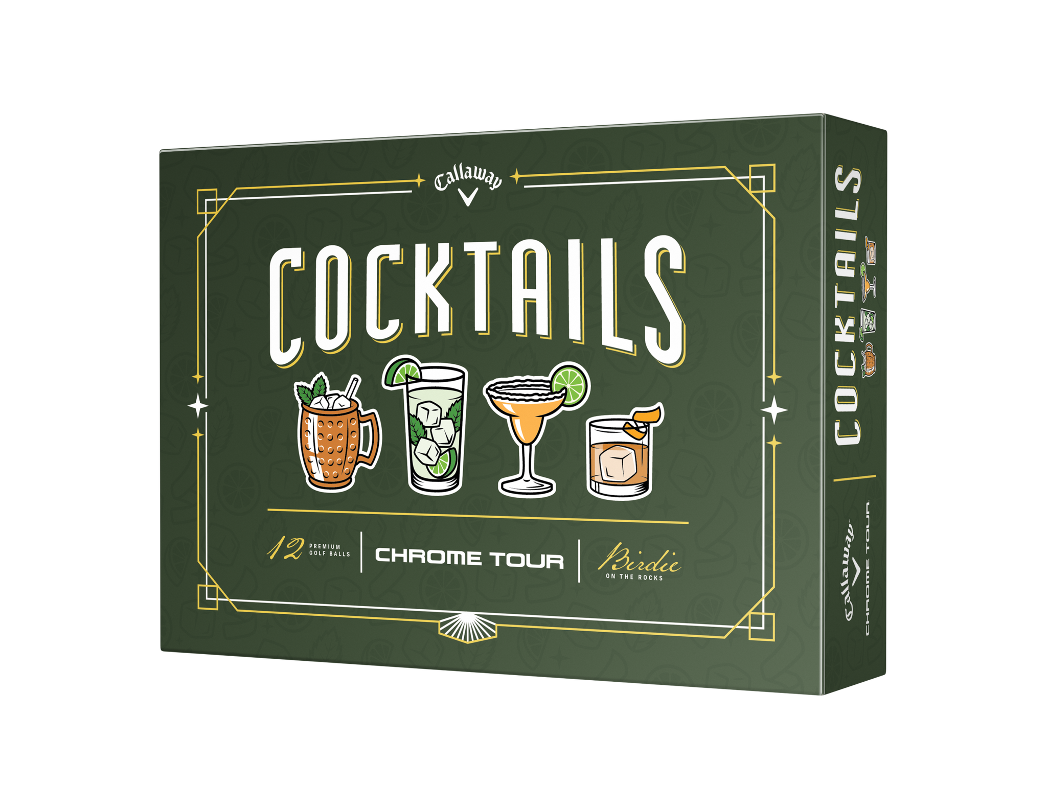 Limited Edition - Chrome Tour Golf Balls - Cocktails