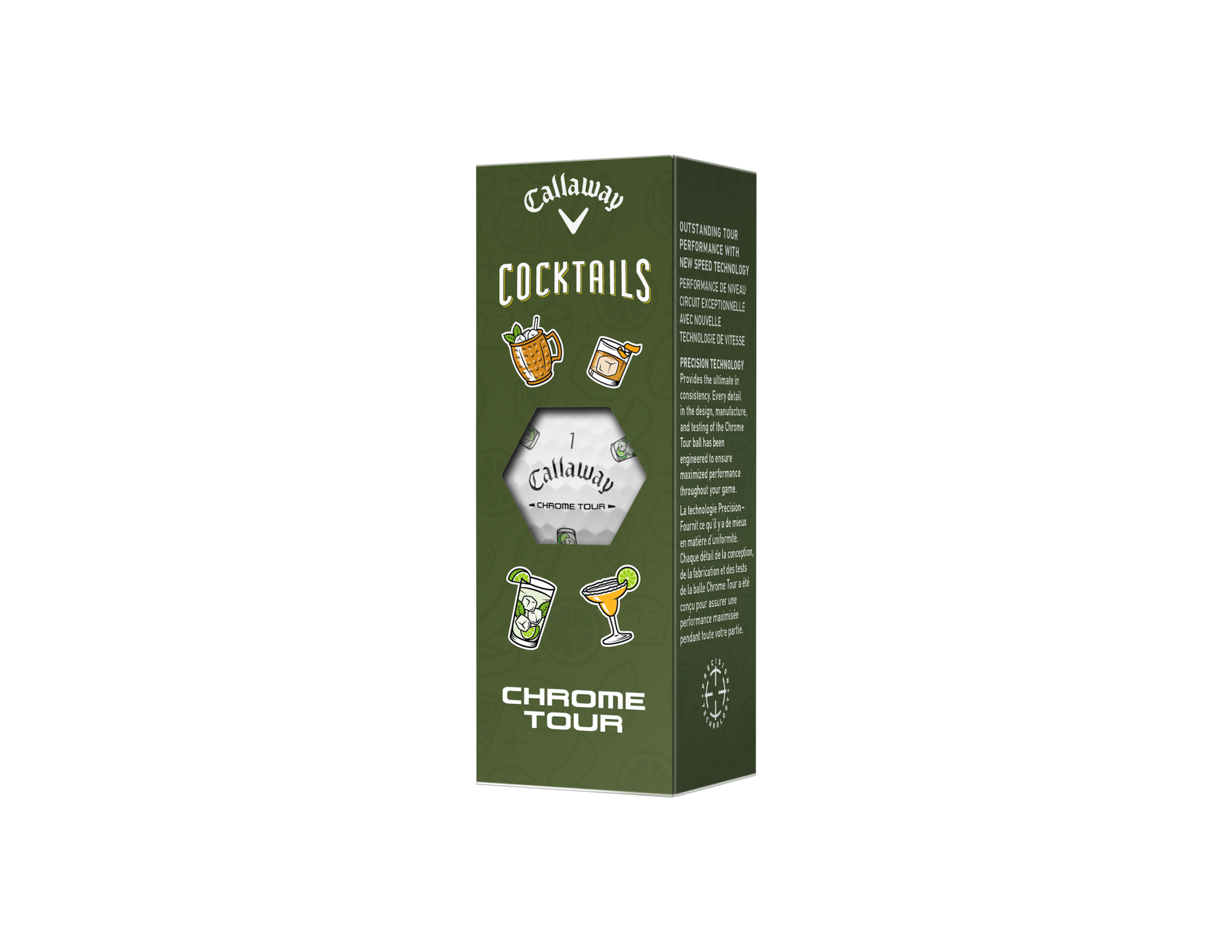Limited Edition - Chrome Tour Golf Balls - Cocktails