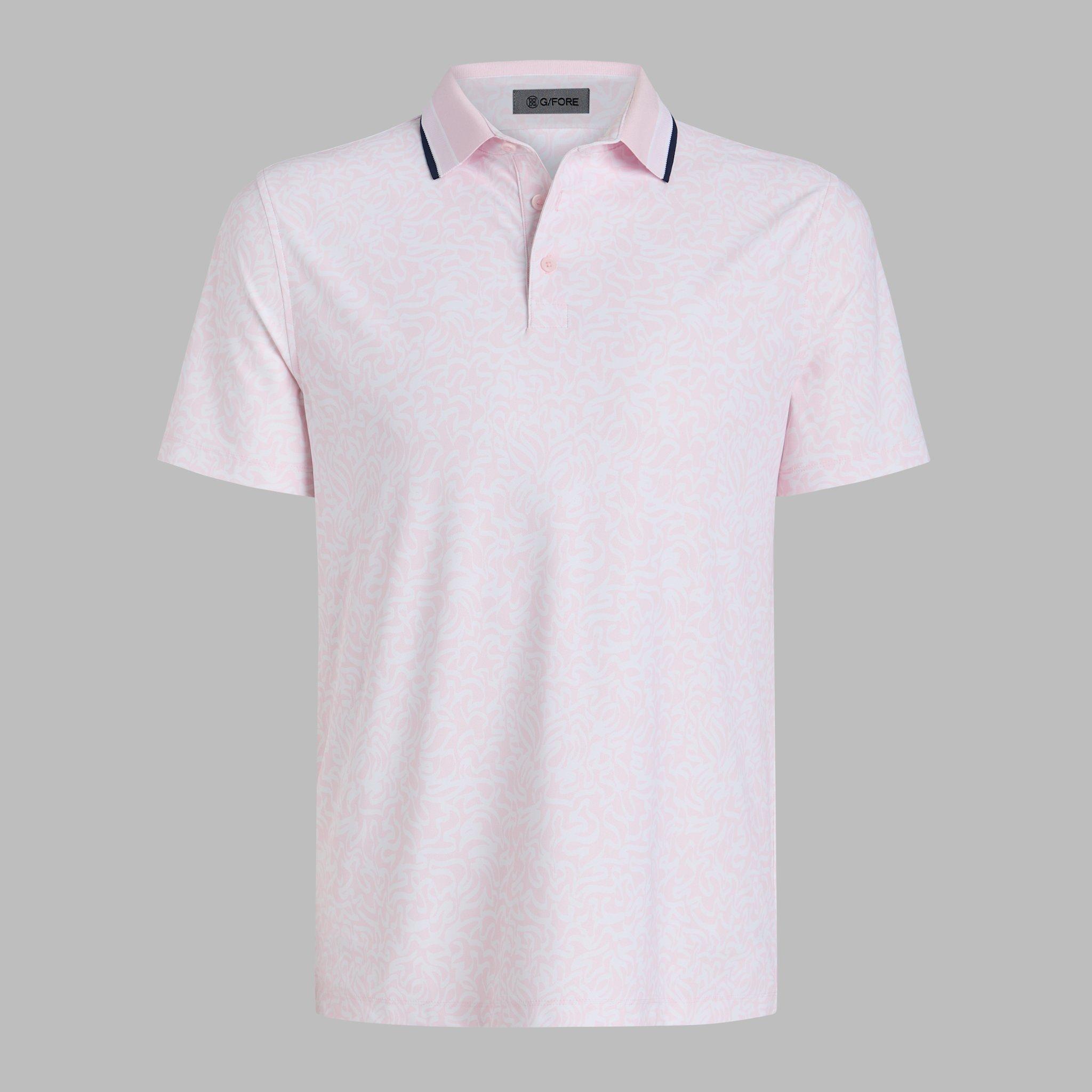 Men's White Board Short Sleeve Polo
