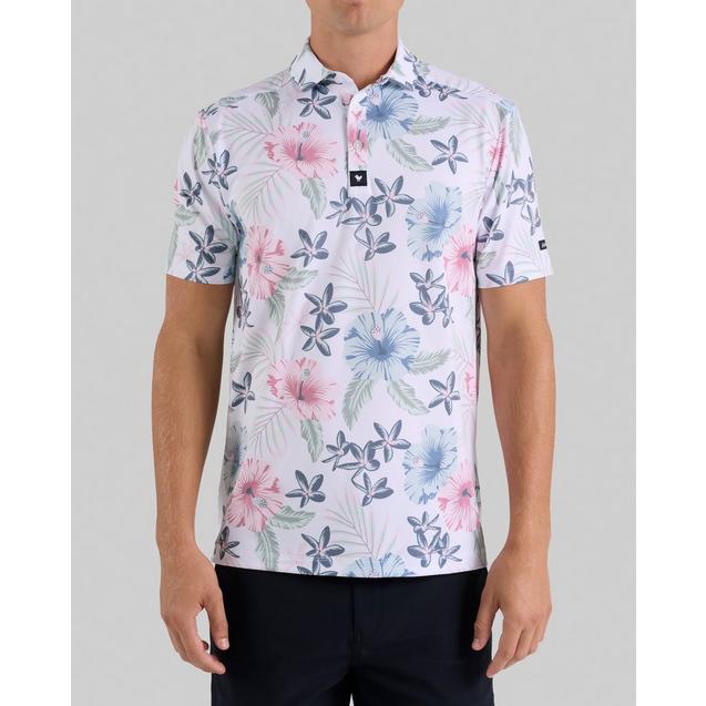 Men's Hands Off The Petals Short Sleeve Polo BAD BIRDIE