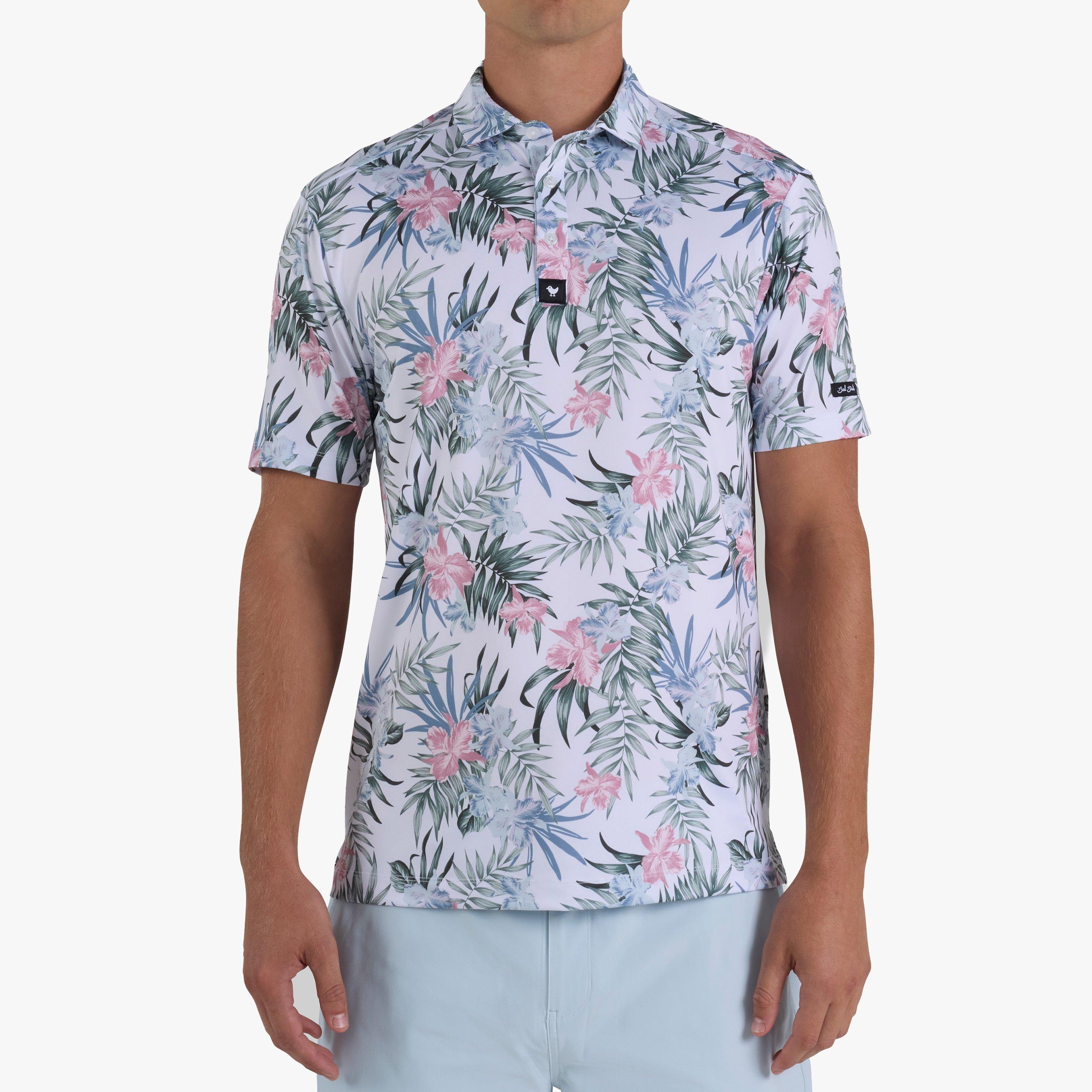 Men's Blooming and Moving Short Sleeve Polo