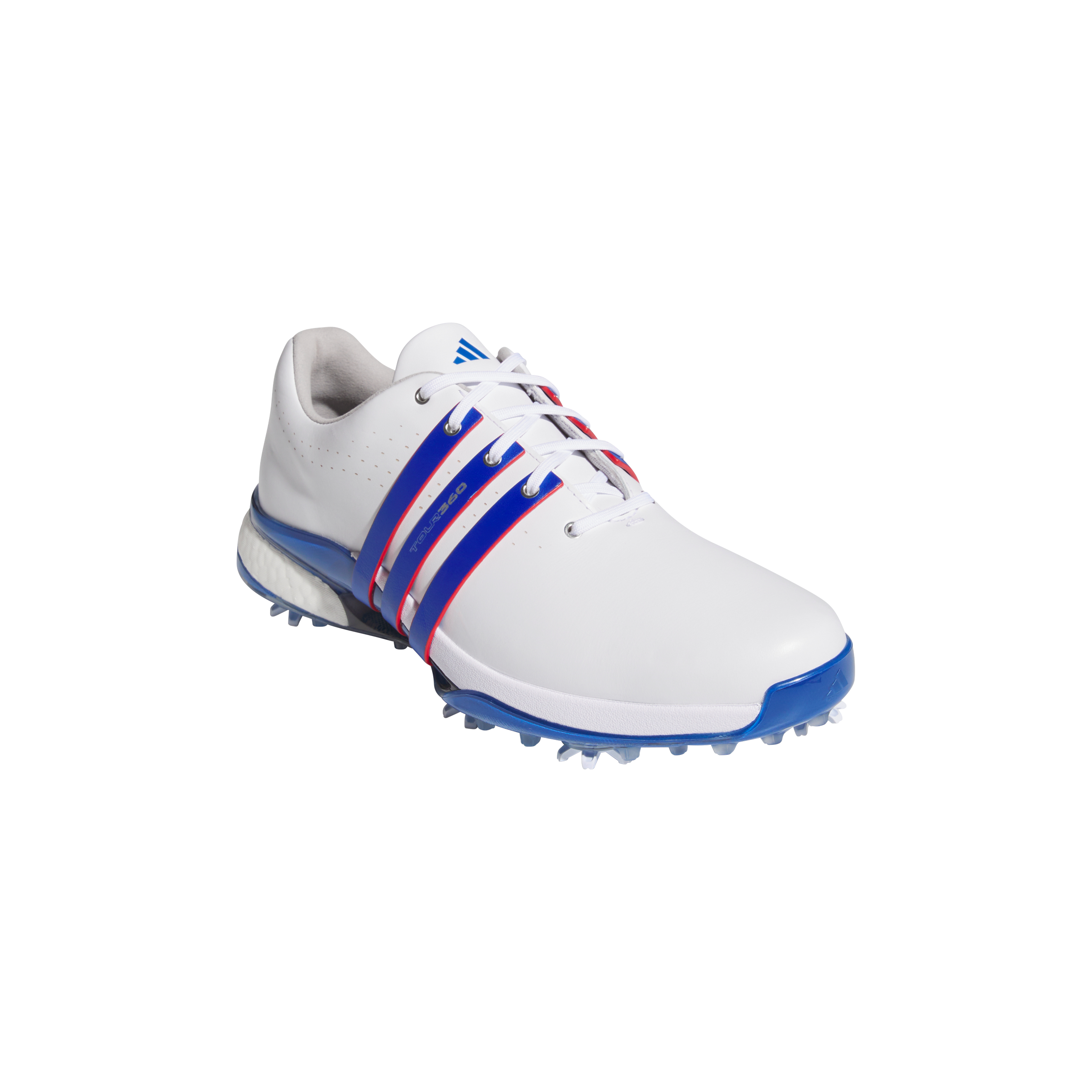 Men's Tour360 Spiked Golf Shoe - White/Blue/Red