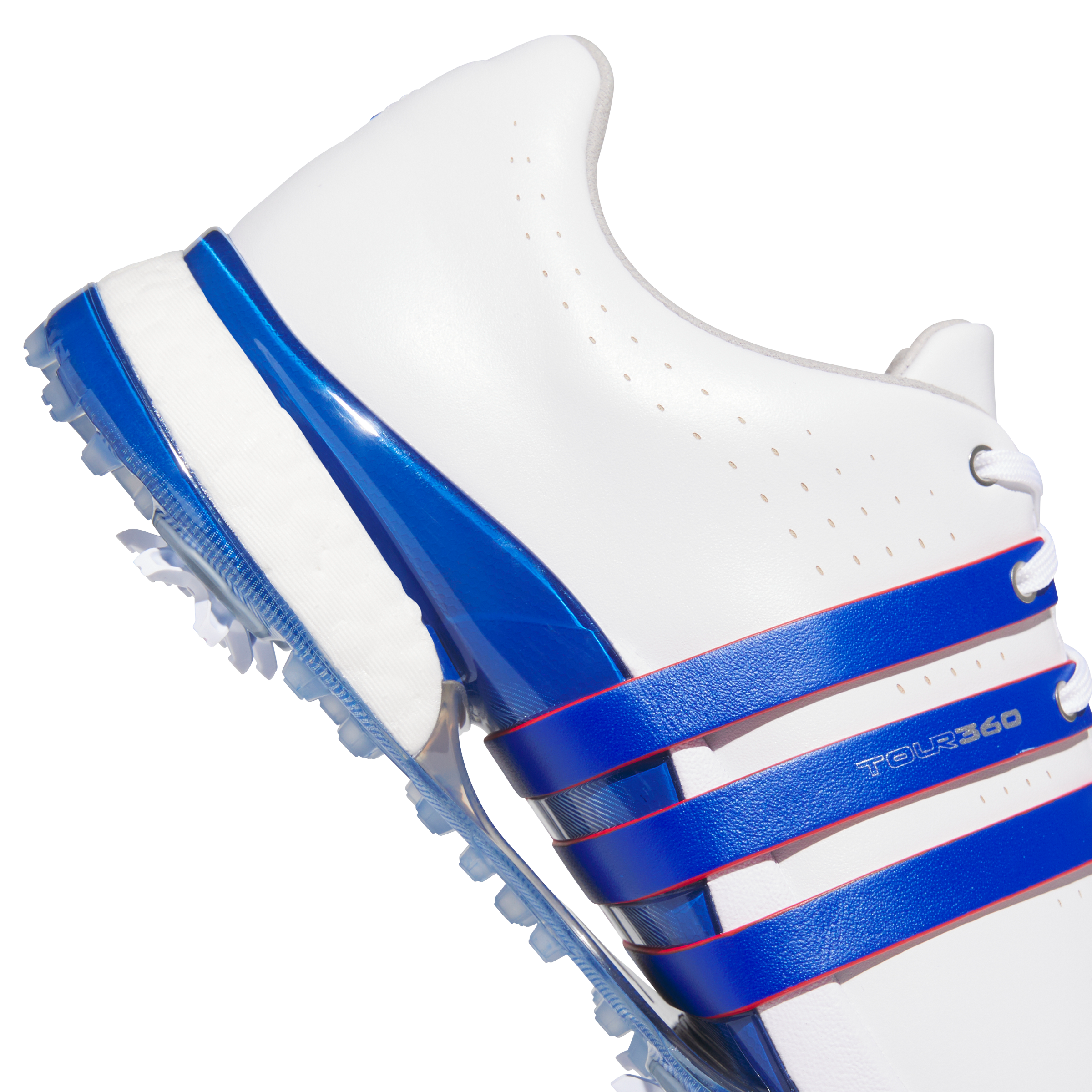 Men's Tour360 Spiked Golf Shoe - White/Blue/Red