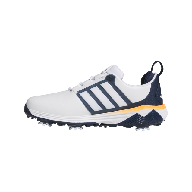 Men's AdiPower Spiked Golf Shoe - White/Navy | ADIDAS | Golf Shoes