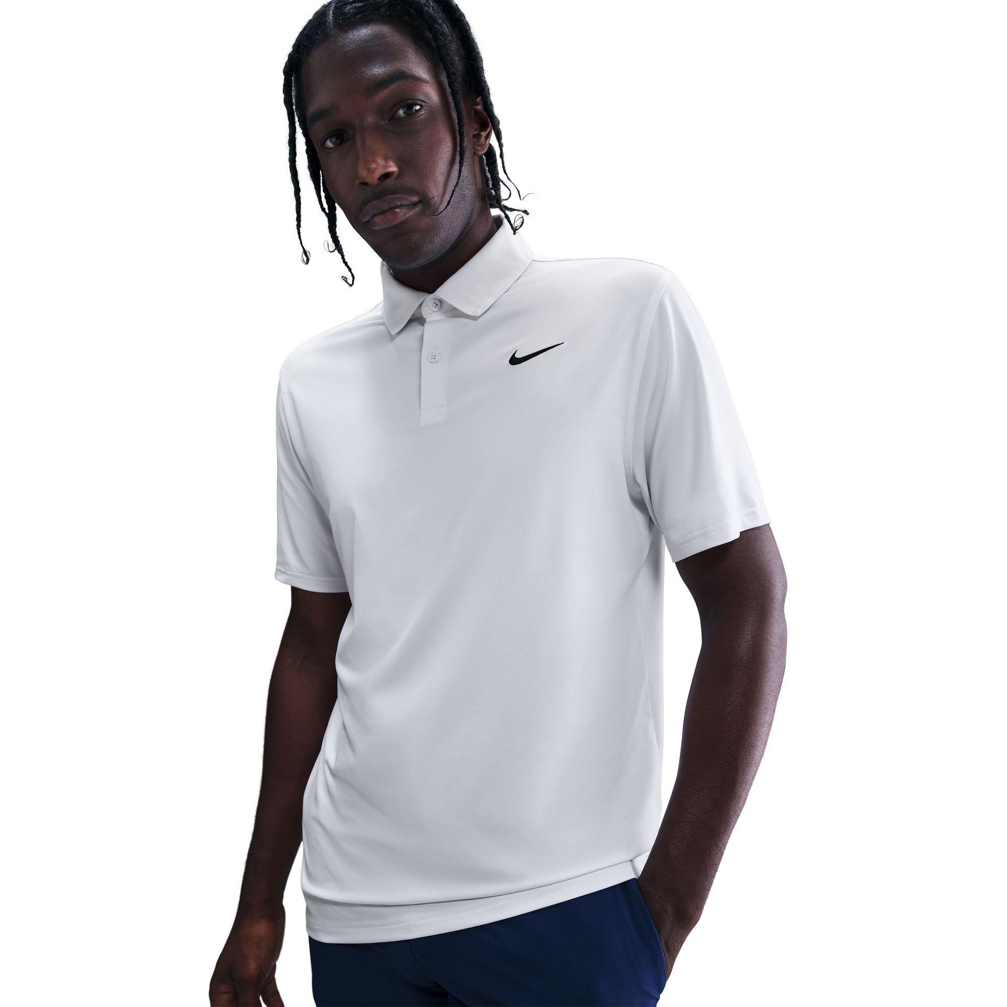 Nike | Men's Dri-FIT Velocity Solid Short Sleeve Polo Shirt | in White, Size Smallmall, Size Small
